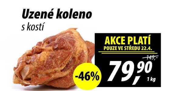 Uzené koleno s kostí, 1 kg