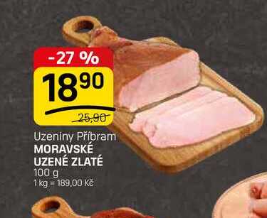 MORAVSKÉ UZENÉ ZLATÉ 100 g 