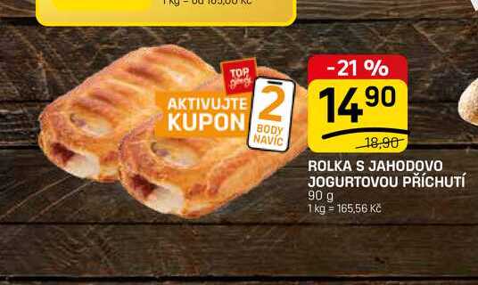 ROLKA S JAHODOVO JOGURTOVOU PŘÍCHUTÍ 90 g 