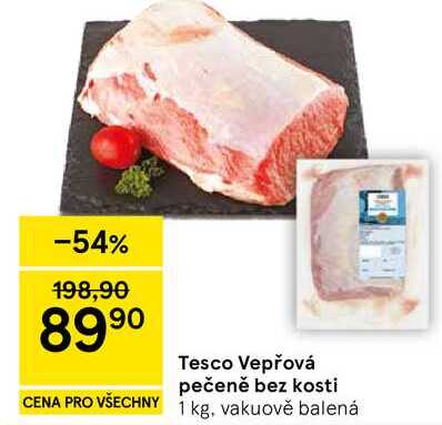 Tesco Vepřová pečeně bez kosti, 1 kg