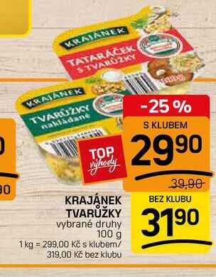 KRAJÁNEK TVARŮŽKY vybrané druhy 100 g 
