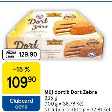 Můj dortík Dort Zebra, 335 g 