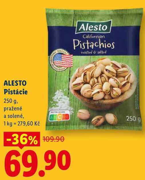 ALESTO Pistácie, 250 g