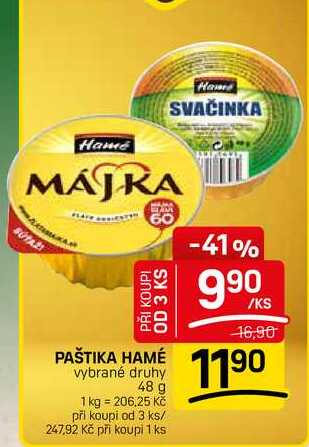 PAŠTIKA HAMÉ vybrané druhy 48 g 
