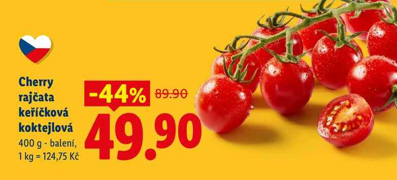 Cherry rajčata keříčková koktejlová, 400 g 