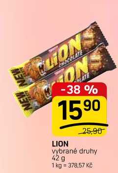 LION vybrané druhy 42 g 