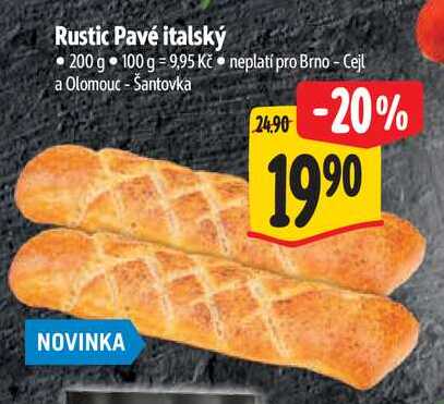 Rustic Pavé italský, 200 g 