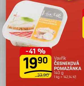 ČESNEKOVÁ POMAZÁNKA 140 g
