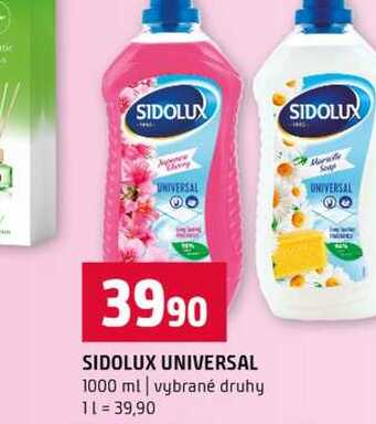 SIDOLUX UNIVERSAL 1000 ml vybrané druhy 