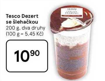 Tesco Dezert se šlehačkou, 200 g