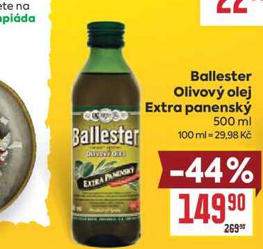 Ballester Olivový olej Extra panenský 500 ml