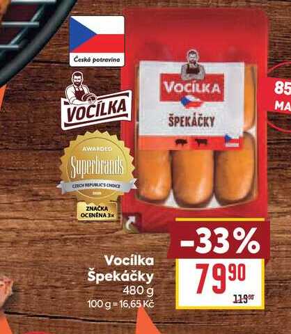 Vocilka Špekáčky 480 g 