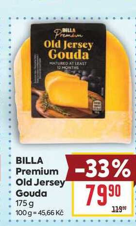BILLA Premium Old Jersey Gouda 175 g