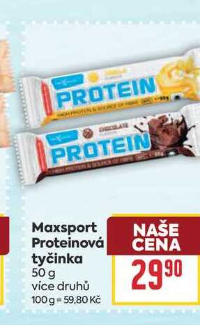 MaxSport Tyčinka proteinová 50 g