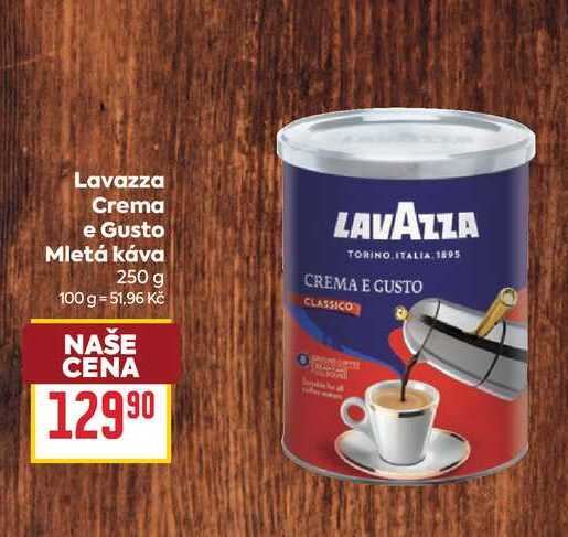 Lavazza Crema e Gusto Mletá káva 250 g