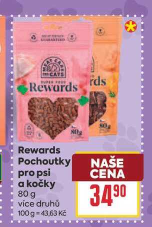 Rewards Pochoutky pro psi a kočky 80 g