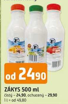 ZÁKYS 500 ml čistý 
