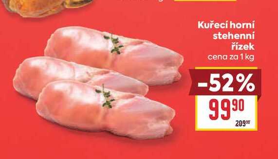 Kuřecí horní stehenní řízek cena za 1 kg 