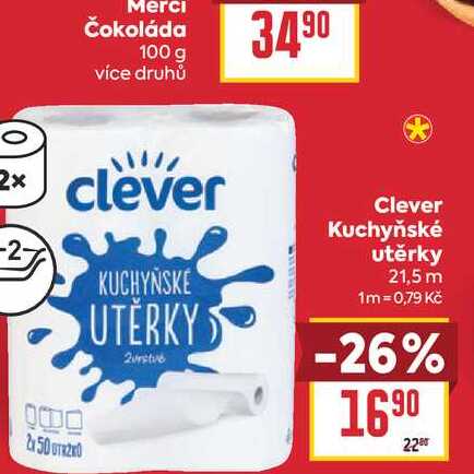 Clever Kuchyňské utěrky 21,5 m 