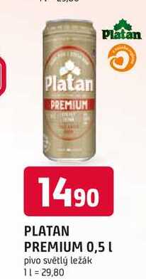 PLATAN PREMIUM 0,5l plechovka