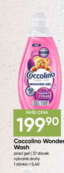 Coccolino Wonder Wash prací gel 37 dávek