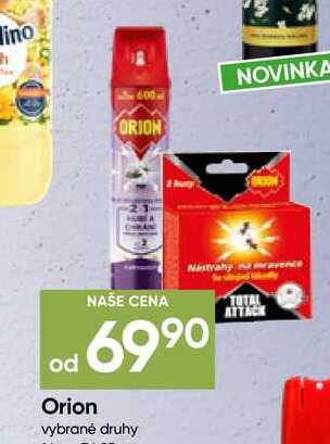 Orion vybrané druhy 