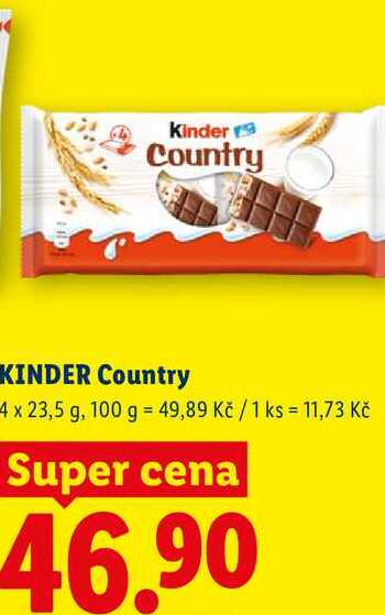 Kinder Country, 4 x 23,5 g