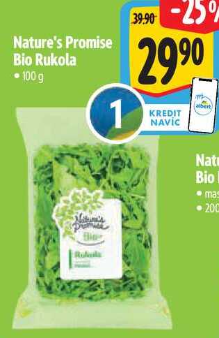 Nature's Promise Bio Rukola, 100 g 