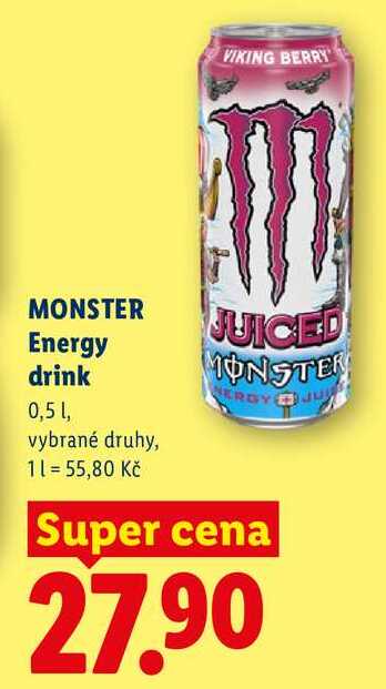  MONSTER Energy drink, 0,5 1