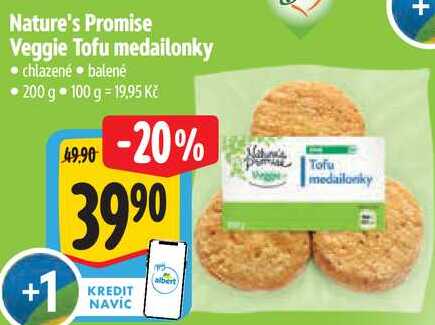 Nature's Promise Veggie Tofu medailonky, 200 g