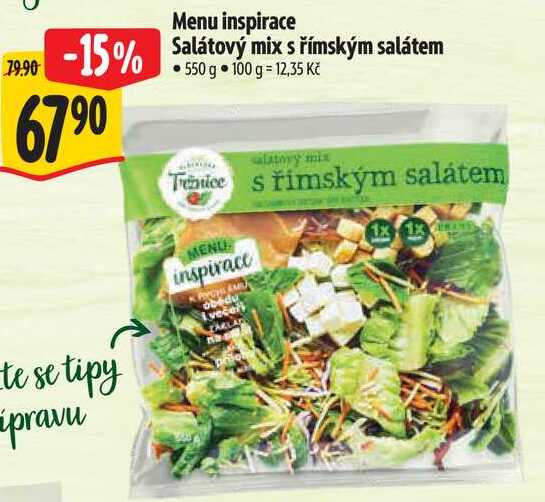 Menu inspirace Salátový mix s římským salátem, 550 g