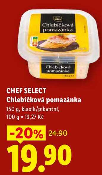 CHEF SELECT Chlebíčková pomazánka, 150 g
