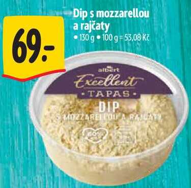 Dip s mozzarellou a rajčaty, 130 g 