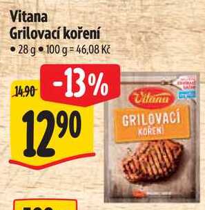 Vitana Grilovací koření, 28 g