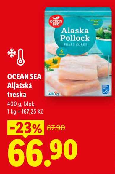 OCEAN SEA Aljašská treska, 400 g 