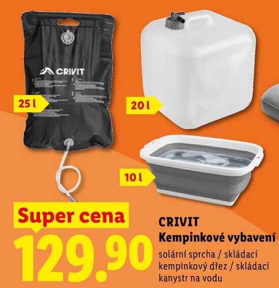 CRIVIT Kempinkové vybavení