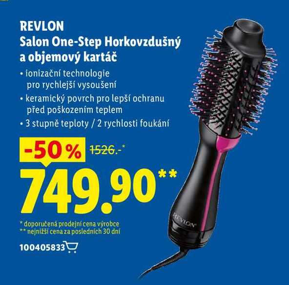 REVLON Salon One-Step Horkovzdušný a objemový kartáč