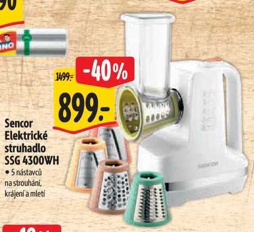 Sencor Elektrické struhadlo SSG 4300WH 