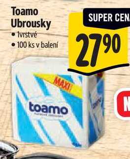 Toamo Ubrousky, 100 ks 