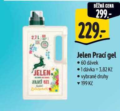 Jelen Prací gel, 60 dávek 