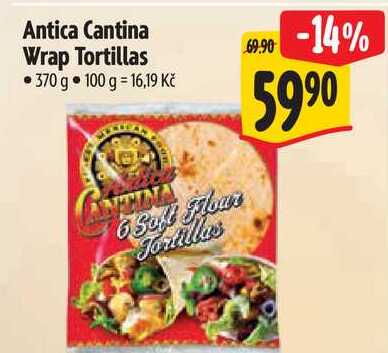 Antica Cantina Wrap Tortillas, 370 g   