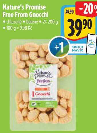 Nature's Promise Free From Gnocchi, 2x 200 g  