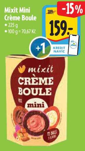 Mixit Mini Crème Boule, 225g 
