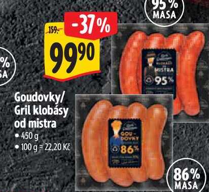 Goudovky/Gril klobásy od mistra, 450 g