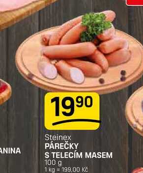 PÁREČKY S TELECÍM MASEM 100 g 