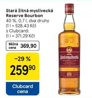 Stará žitná myslivecká Reserve Bourbon 40 %, 0.7 l