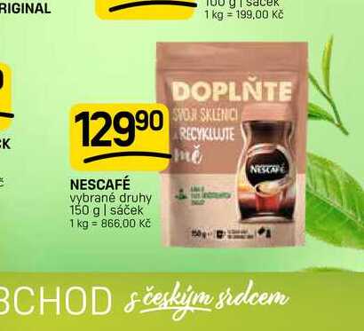 NESCAFÉ vybrané druhy 150 g | sáček 