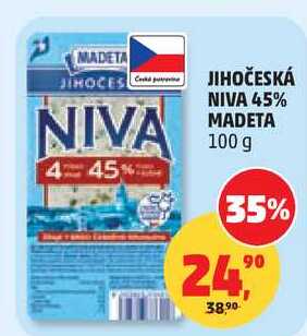 JIHOČESKÁ NIVA 45% MADETA, 100 g