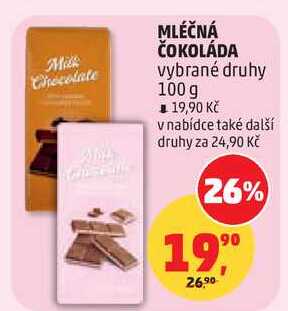 MLÉČNÁ ČOKOLÁDA, 100 g 