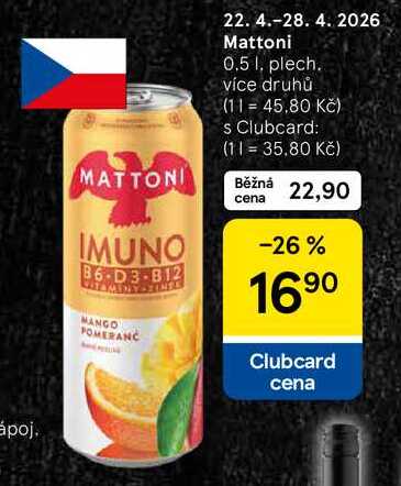 Mattoni, 0.5 l, plech